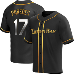Tampa Bay Rays Isaac Paredes Black Golden Replica Jersey