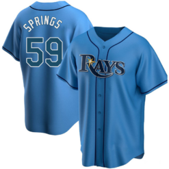 Tampa Bay Rays Jeffrey Springs Light Blue Replica Jersey