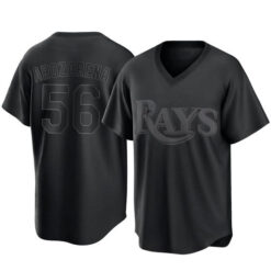 Tampa Bay Rays Randy Arozarena Black Pitch Fashion Replica Jersey