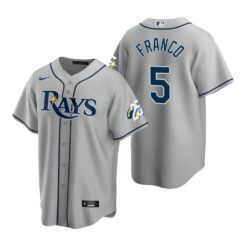 Tampa Bay Rays Wander Franco Gray 25th Anniversary Replica Jersey