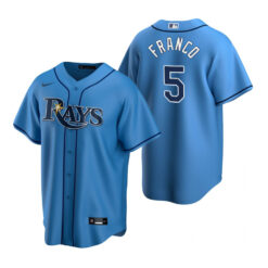 Tampa Bay Rays Wander Franco Light Blue Replica Alternate Jersey