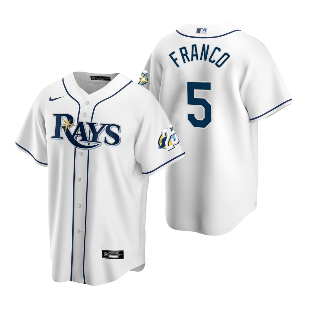 Tampa Bay Rays Wander Franco White 25th Anniversary Replica Jersey Tampa Bay Rays Wander Franco White 25th Anniversary Replica Jersey