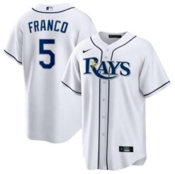 Tampa Bay Rays Wander Franco White Replica Home Jersey