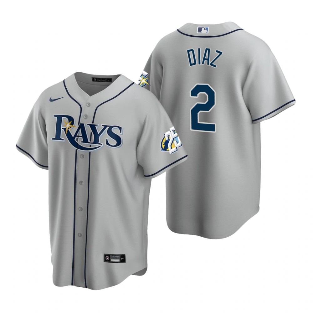 Tampa Bay Rays Yandy Diaz Gray 25th Anniversary Replica Jersey Tampa Bay Rays Yandy Diaz Gray 25th Anniversary Replica Jersey