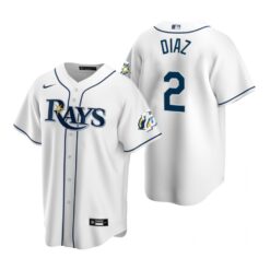 Tampa Bay Rays Yandy Diaz White 25th Anniversary Replica Jersey