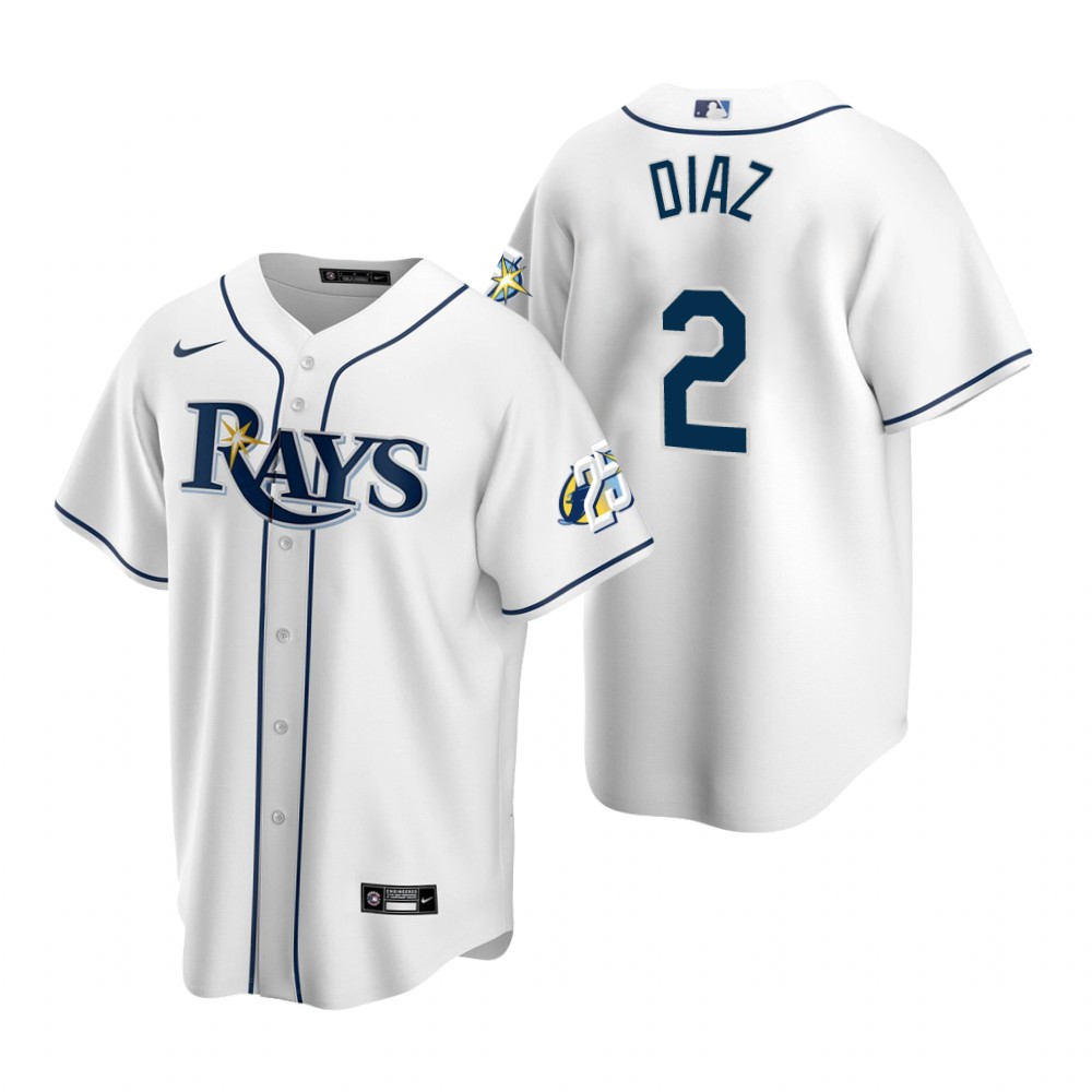 Tampa Bay Rays Yandy Diaz White 25th Anniversary Replica Jersey Tampa Bay Rays Yandy Diaz White 25th Anniversary Replica Jersey