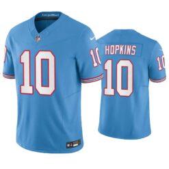 Tennessee Titans DeAndre Hopkins Oilers Light Blue Throwback Limited Jersey