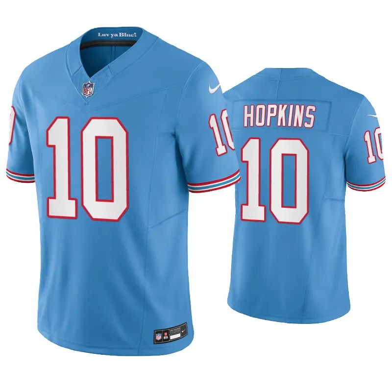 Tennessee Titans DeAndre Hopkins Oilers Light Blue Throwback Limited Jersey Tennessee Titans DeAndre Hopkins Oilers Light Blue Throwback Limited Jersey