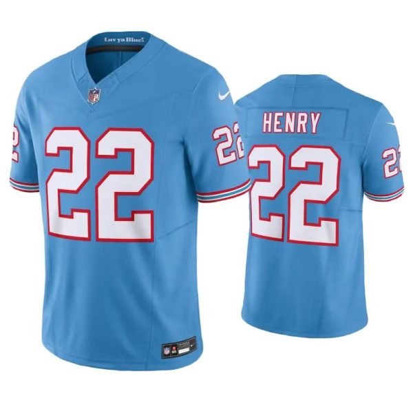 Tennessee Titans Derrick Henry Oilers Light Blue Throwback Limited Jersey Tennessee Titans Derrick Henry Oilers Light Blue Throwback Limited Jersey