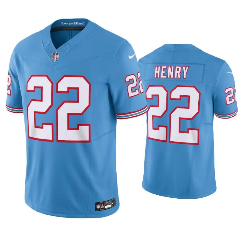 Tennessee Titans Derrick Henry Oilers Light Blue Throwback Limited Jersey Tennessee Titans Derrick Henry Oilers Light Blue Throwback Limited Jersey