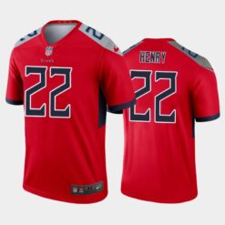 Tennessee Titans Derrick Henry Red Inverted Limited Jersey