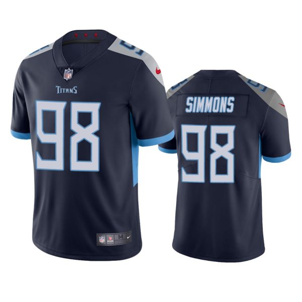 Tennessee Titans Jeffery Simmons Navy Limited Jersey Tennessee Titans Jeffery Simmons Navy Limited Jersey