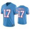 Tennessee Titans Warren Moon Oilers Light Blue Throwback Limited Jersey
