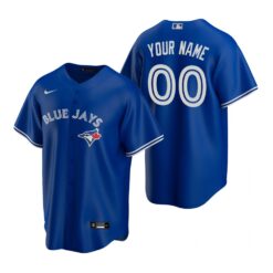 Toronto Blue Jays Custom Royal Alternate Replica Jersey