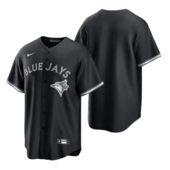 Toronto Blue Jays Team Black White Fashion Replica Jersey