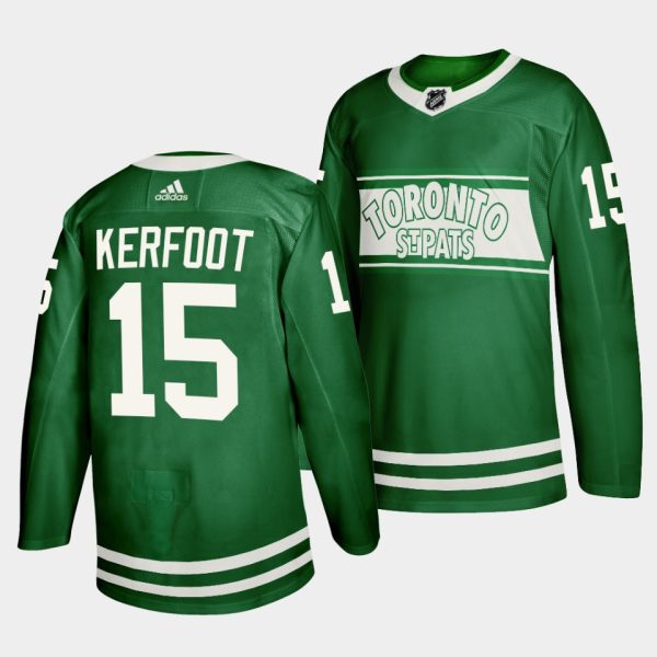 Toronto Maple Leafs Alexander Kerfoot St. Patricks Day Green Special Edition Jersey Toronto Maple Leafs Alexander Kerfoot St. Patricks Day Green Special Edition Jersey
