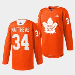 Toronto Maple Leafs Auston Matthews 2022 Every Child Matters Orange Jersey