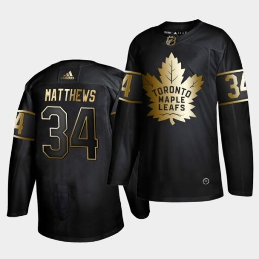 Toronto Maple Leafs Auston Matthews Golden Edition Black Jersey