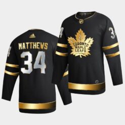Toronto Maple Leafs Auston Matthews Golden Edition Limited Black Jersey