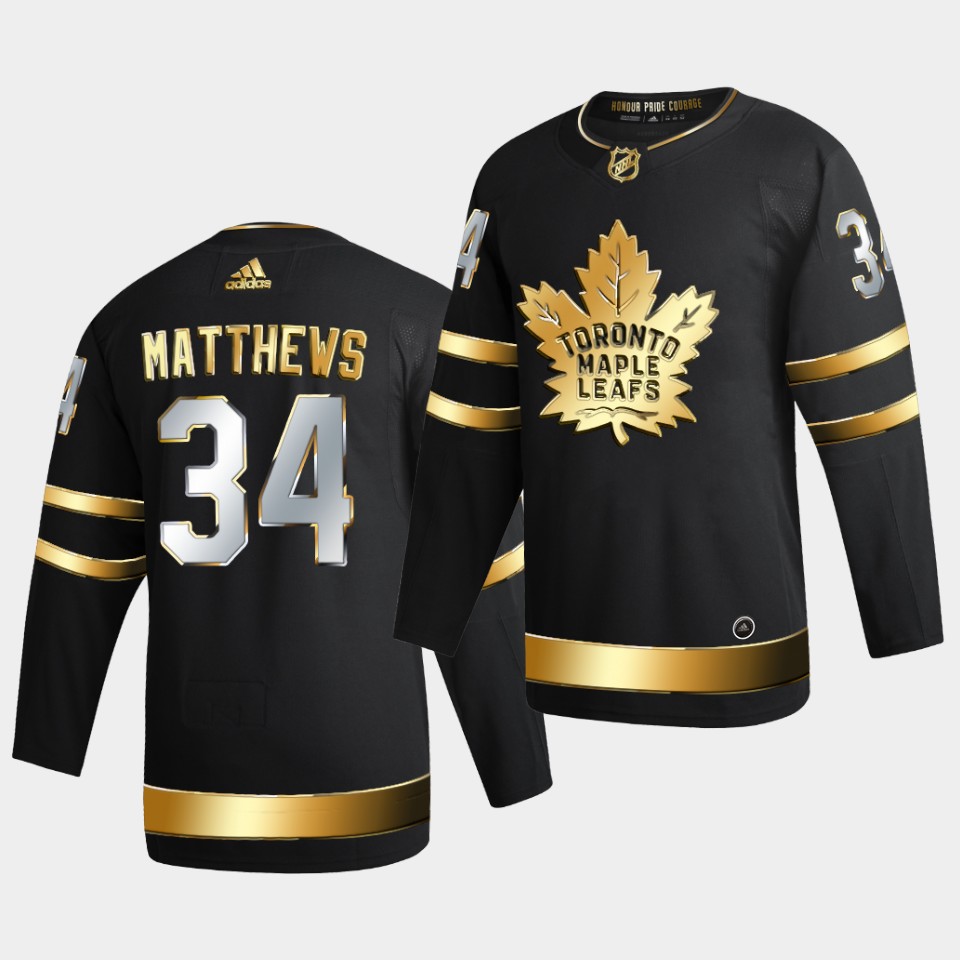 Toronto Maple Leafs Auston Matthews Golden Edition Limited Black Jersey Toronto Maple Leafs Auston Matthews Golden Edition Limited Black Jersey