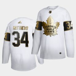 Toronto Maple Leafs Auston Matthews Golden Edition Limited White Jersey