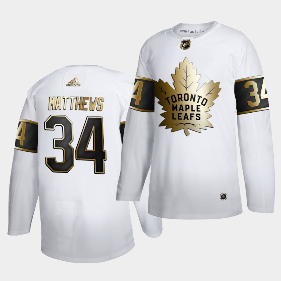 Toronto Maple Leafs Auston Matthews Golden Edition Limited White Jersey Toronto Maple Leafs Auston Matthews Golden Edition Limited White Jersey