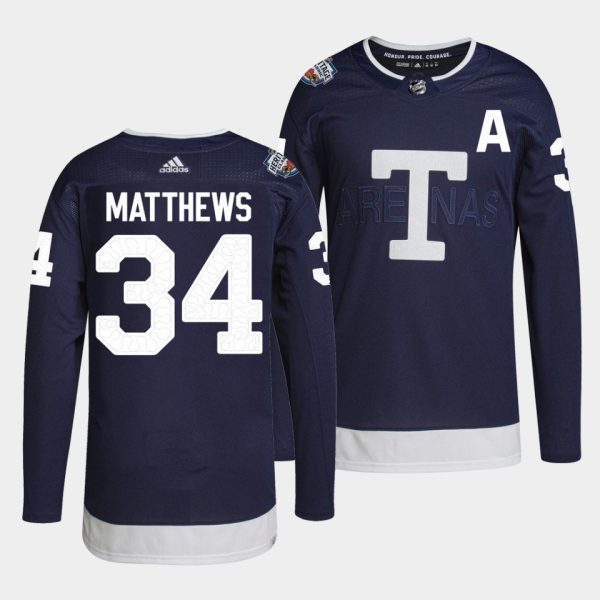 Toronto Maple Leafs Auston Matthews Heritage Classic Navy Jersey Toronto Maple Leafs Auston Matthews Heritage Classic Navy Jersey