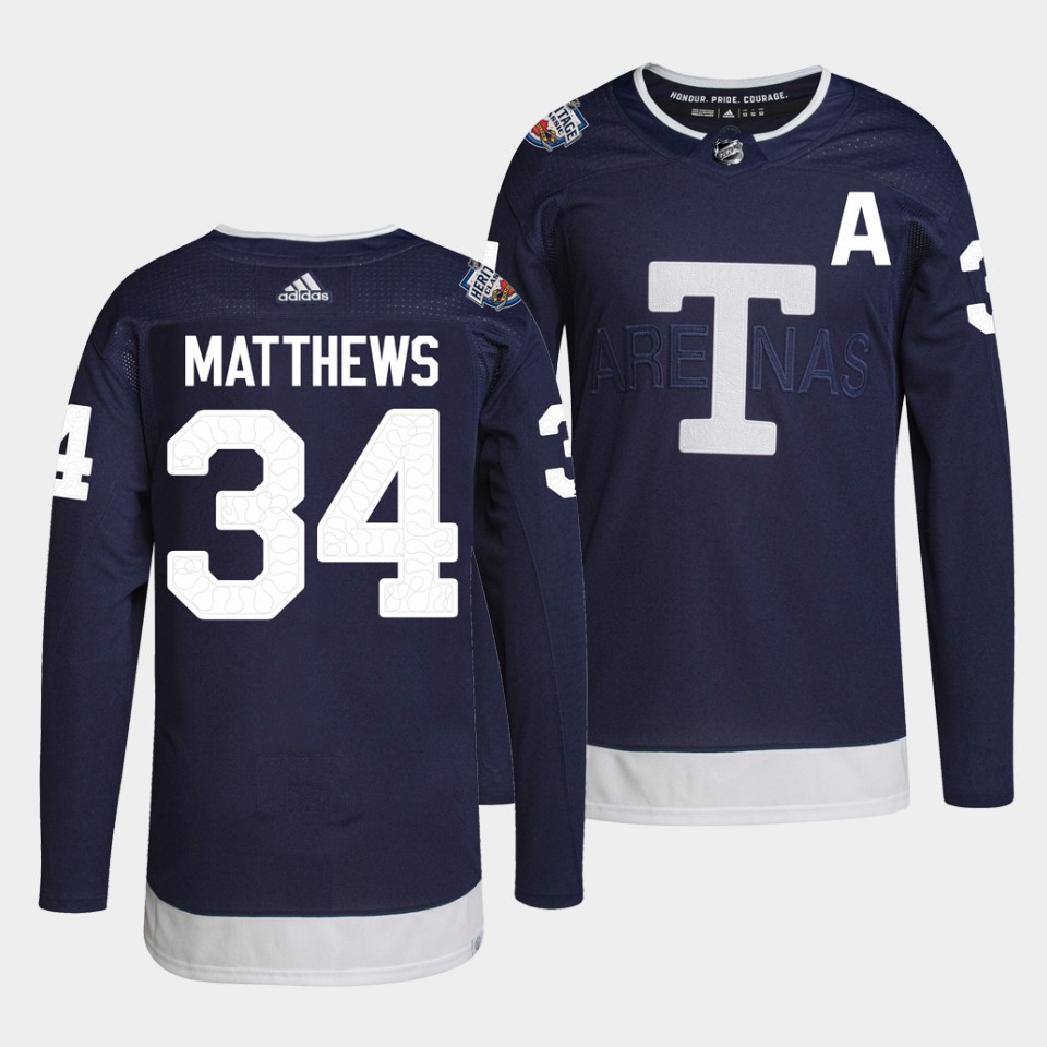 Toronto Maple Leafs Auston Matthews Heritage Classic Navy Jersey Toronto Maple Leafs Auston Matthews Heritage Classic Navy Jersey
