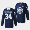 Toronto Maple Leafs Auston Matthews Practice Hockey Fights Cancer Jersey