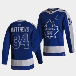 Toronto Maple Leafs Auston Matthews Reverse Retro Blue Special Edition Jersey
