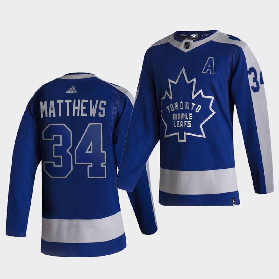 Toronto Maple Leafs Auston Matthews Reverse Retro Blue Special Edition Jersey Toronto Maple Leafs Auston Matthews Reverse Retro Blue Special Edition Jersey