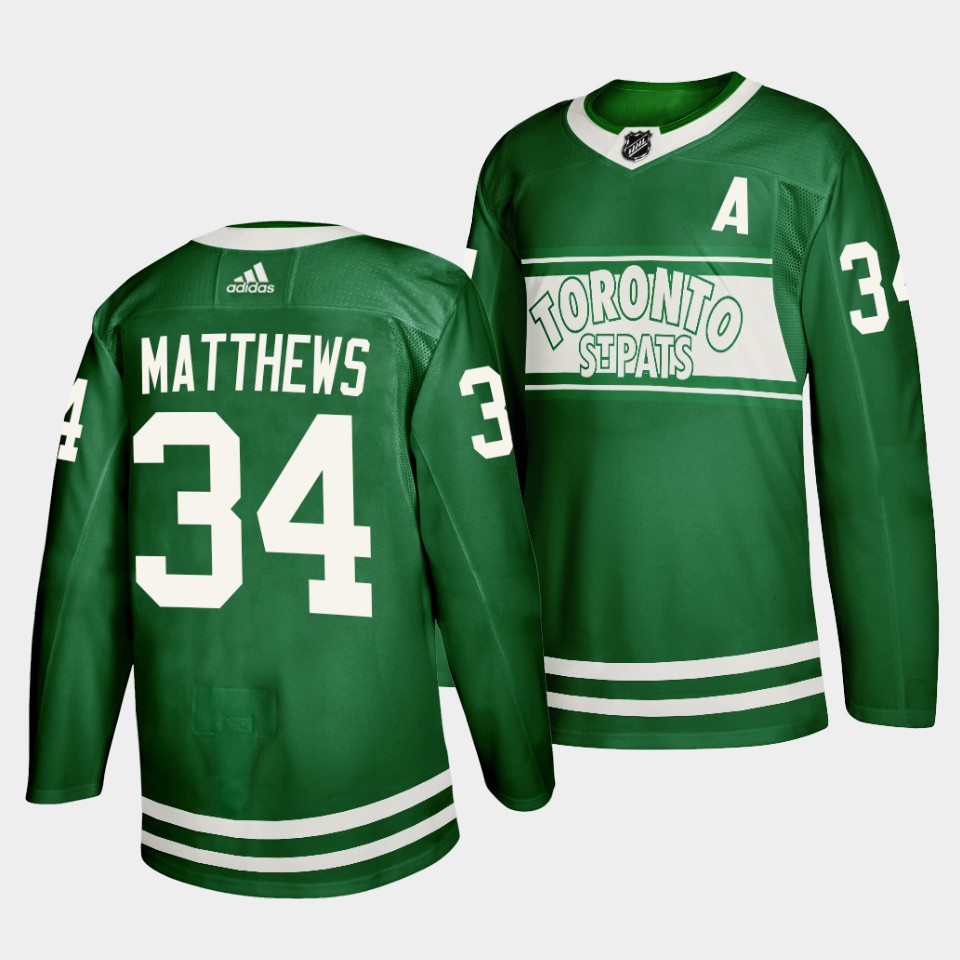 Toronto Maple Leafs Auston Matthews St. Patricks Day Green Special Edition Jersey Toronto Maple Leafs Auston Matthews St. Patricks Day Green Special Edition Jersey
