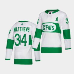 Toronto Maple Leafs Auston Matthews St. Pats Green Jersey