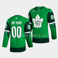 Toronto Maple Leafs Custom 2023 St. Patricks Day Green Jersey