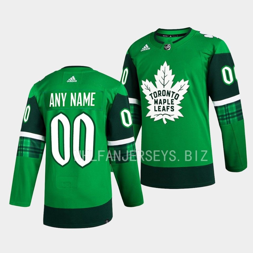 Toronto Maple Leafs Custom 2023 St. Patricks Day Green Jersey Toronto Maple Leafs Custom 2023 St. Patricks Day Green Jersey