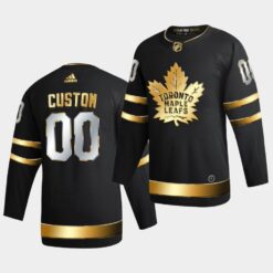 Toronto Maple Leafs Custom Golden Edition Limited Black Jersey