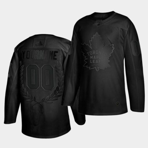 Toronto Maple Leafs Custom Golory Award Collection Black Jersey