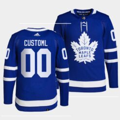 Toronto Maple Leafs Custom Home Blue Jersey