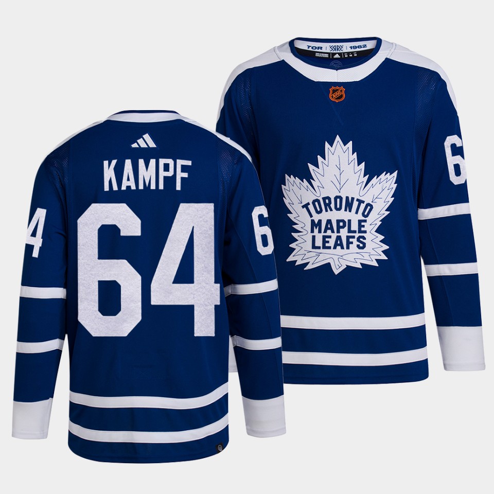 Toronto Maple Leafs David Kampf 2022 Reverse Retro 2.0 Blue Jersey Toronto Maple Leafs David Kampf 2022 Reverse Retro 2.0 Blue Jersey