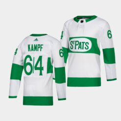 Toronto Maple Leafs David Kampf 2022 St. Pats White Jersey
