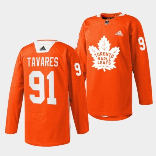 Toronto Maple Leafs John Tavares 2022 Every Child Matters Orange Jersey