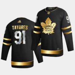 Toronto Maple Leafs John Tavares Golden Edition Limited Black Jersey