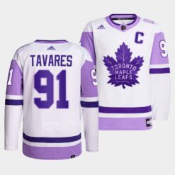 Toronto Maple Leafs John Tavares HockeyFightsCancer White Jersey