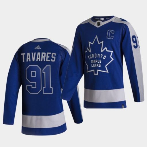 Toronto Maple Leafs John Tavares Reverse Retro Blue Special Edition Jersey