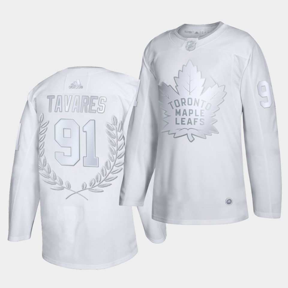 Toronto Maple Leafs John Tavares Team Captains Award Collection White Jersey Toronto Maple Leafs John Tavares Team Captains Award Collection White Jersey