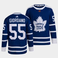 Toronto Maple Leafs Mark Giordano Reverse Retro 2.0 Blue Jersey
