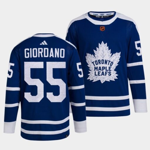 Toronto Maple Leafs Mark Giordano Reverse Retro 2.0 Blue Jersey