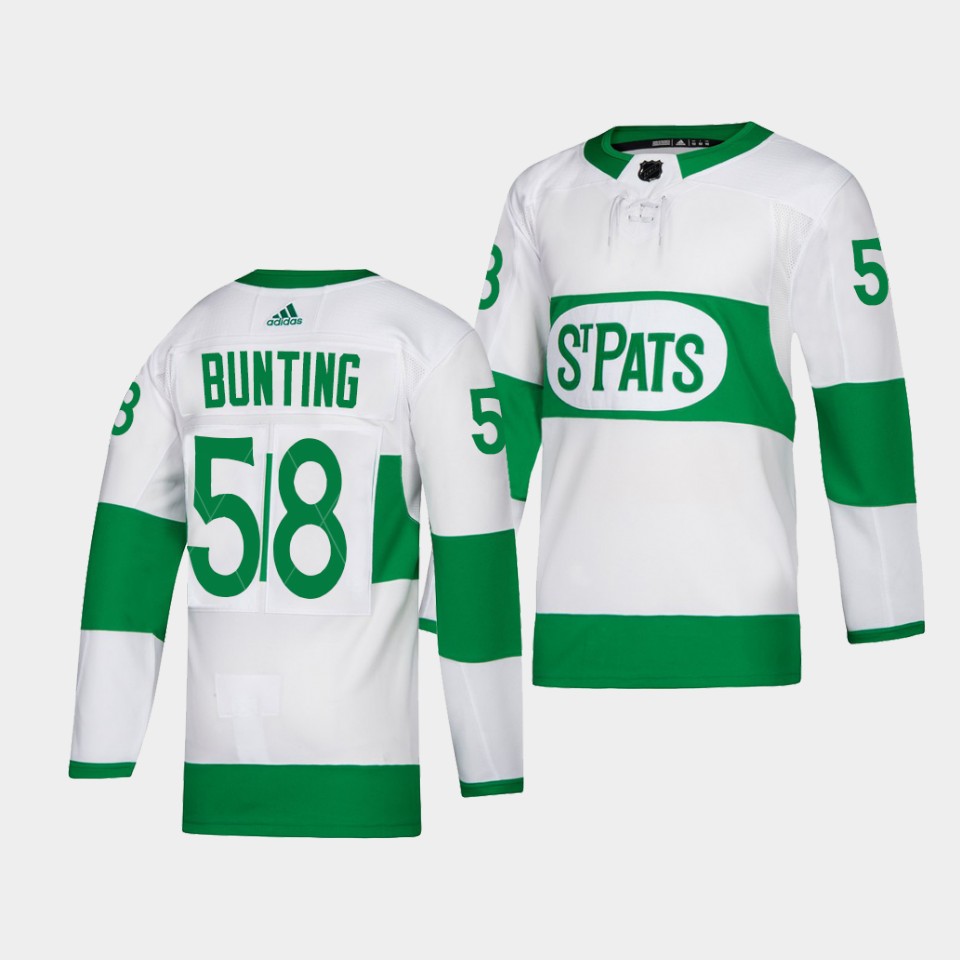 Toronto Maple Leafs Michael Bunting 2022 St. Pats White Jersey Toronto Maple Leafs Michael Bunting 2022 St. Pats White Jersey