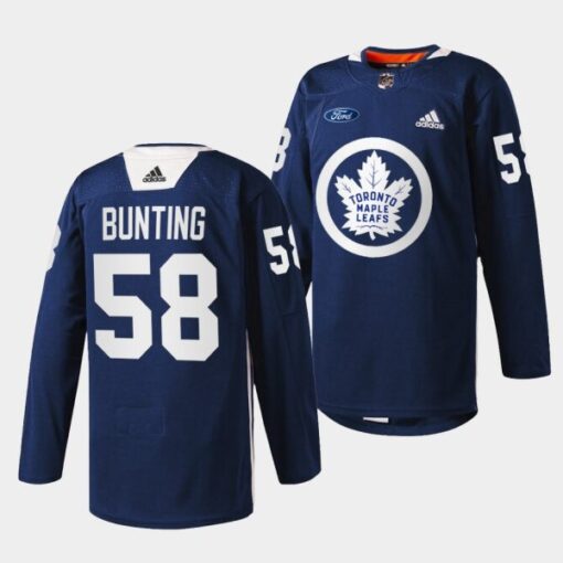 Toronto Maple Leafs Michael Bunting Navy Jersey