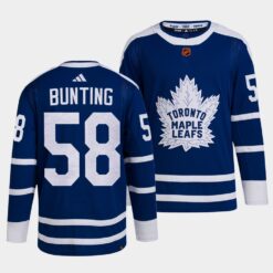 Toronto Maple Leafs Michael Bunting Reverse Retro 2.0 Blue Jersey